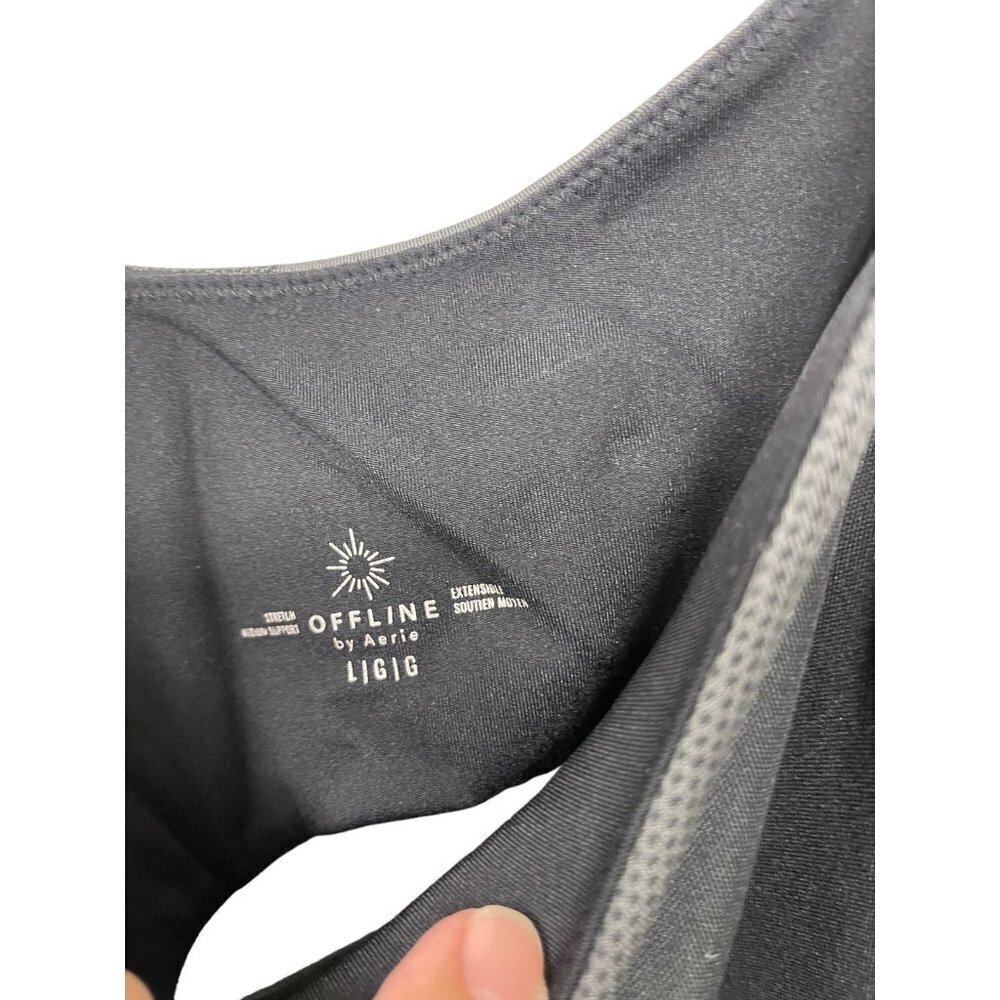 Offline by Aerie Stretch Extensible Medium Support Sports Bra Camo Size Large - Picture 3 of 5